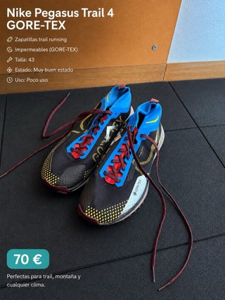 Nike Pegasus Trail 4 GORE-TEX Talla 43