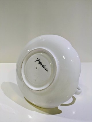 Vela en forma de taza de té inglesa vintage