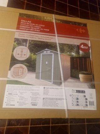 Caseta de jardín DALLAS acero galvanizado. 4m2