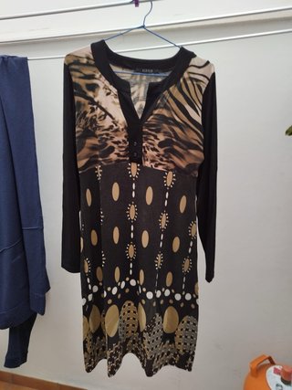 Vestido midi estampado