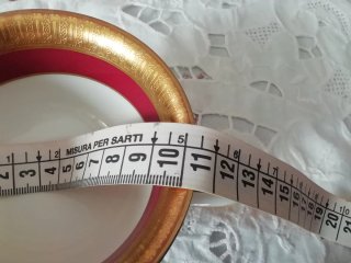 Set Rosenthal porcellana oro e bordeaux