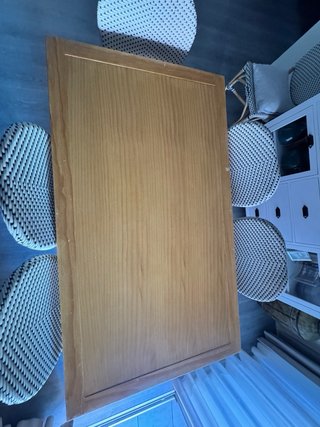 Mesa comedor extensible madera