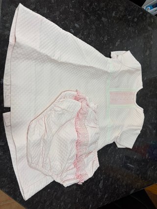 Conjunto Vestido y Pololo Niña Rosa