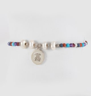 Pulsera Tous océano de plata con perlas y gemas