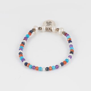 Pulsera Tous océano de plata con perlas y gemas