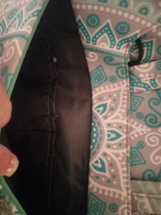 Funda portátil mandala gris y turquesa