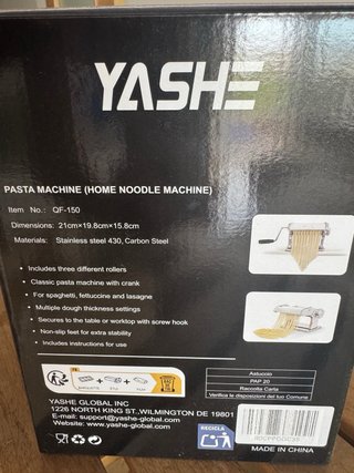 Macchina per fare pasta fresca YASHE