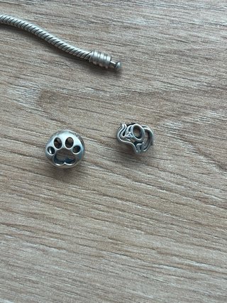Pulsera Pandora Plata Ley + 2 Charms