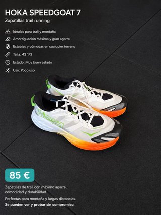 Hoka Speedgoat 7 Talla 44 2/3 Trail Running