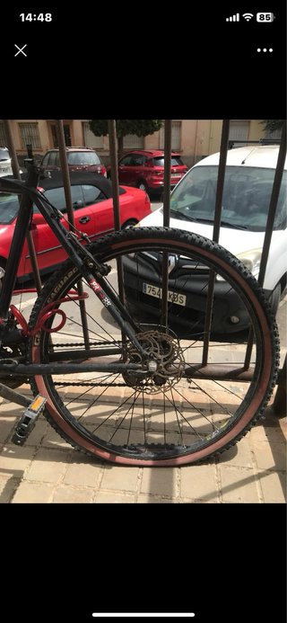 Rueda trasera bicicleta MTB