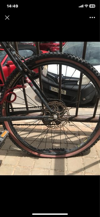 Rueda trasera bicicleta MTB