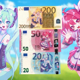 Set banconote gadget Hatsune Miku e Teto - Collezi