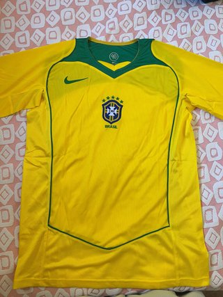 Camiseta Retro Brasil Nike Talla L Año 2004