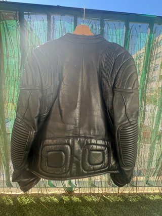 Chaqueta kiwi Moto Cuero Vintage Negra