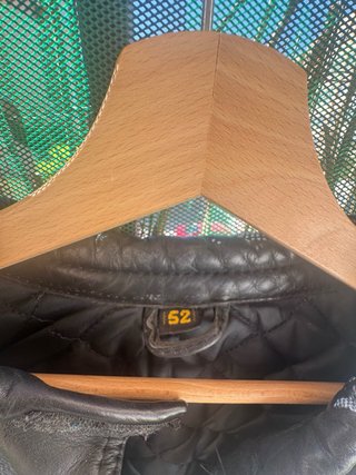 Chaqueta kiwi Moto Cuero Vintage Negra