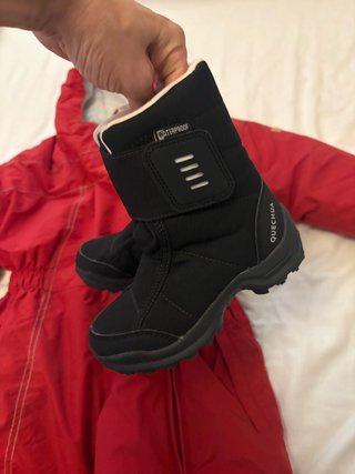 Mono de esquí rojo para niño + Botas