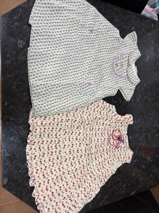 Lote 2 vestidos niña flores