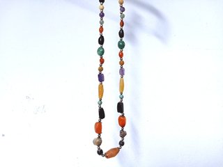 Collar Cuentas Piedras Naturales Multicolor