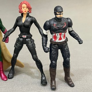 Lote 5 Figuras Marvel: Vengadores 7cm 2016 HASBRO