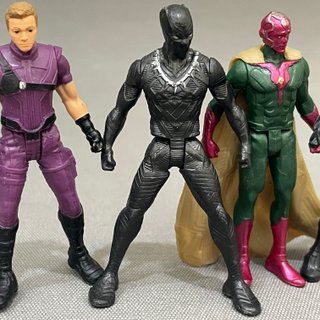 Lote 5 Figuras Marvel: Vengadores 7cm 2016 HASBRO