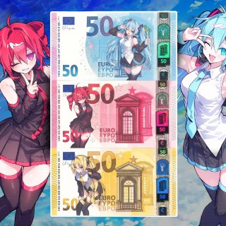 Collezione Banconote Fan-Art Vocaloid Miku