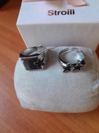 Set anelli  uomo stelle