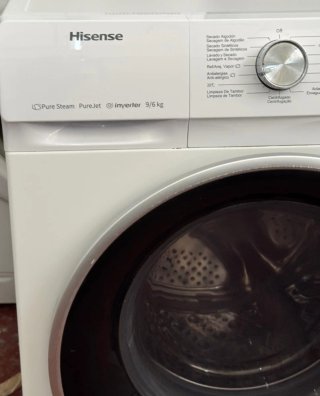 LAVADORA SECADORA HISENSE DE 9 KILOS LAVADO 6 SECA