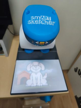 Proyector Smart Sketcher Azul y Blanco