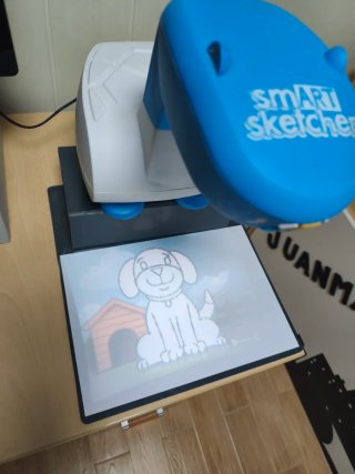 Proyector Smart Sketcher Azul y Blanco