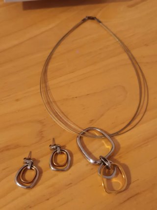 Conjunto CARMELO Joyas collar y pendientes