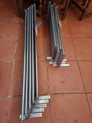Estantería flotante INOX Hostelería Industrial