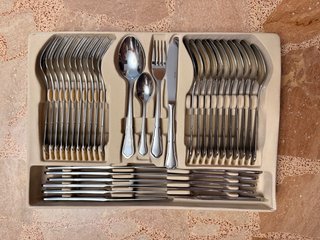 Cubertería Acero Inox 112 Piezas