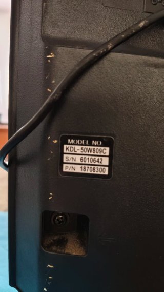 TV Sony Smart TV 55 Pantalla Rota