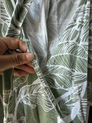 Mono verde estampado midi