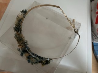 Cinturón flores preservadas.