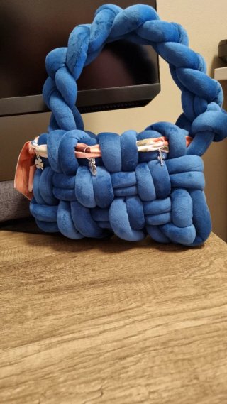 Borsa Marshmallow Blu