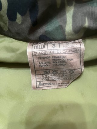 Chaquetón Anorak Ejército Español Talla L