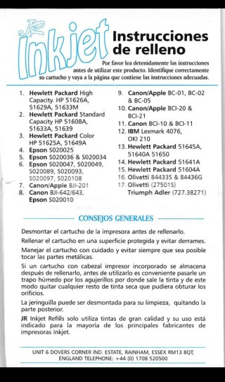 30 Botes Tinta  negra para rellenar cartuchos
