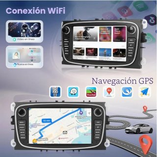Pantalla 7" Android 15 Ford Focus /Mondeo 4GB+64GB