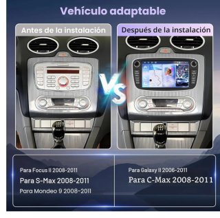 Pantalla 7" Android 15 Ford Focus /Mondeo 4GB+64GB