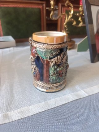 Jarra cerámica Brujas vintage años 70