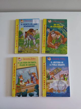 Lote de libros Gerónimo Stilton. Humor y aventura.