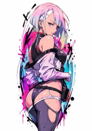 Disegno Cyberpunk Lucy