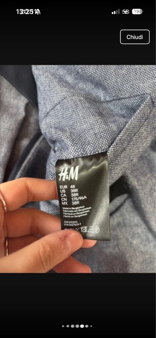 Giacca uomo blu/grigia