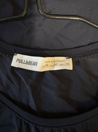 Camiseta Pull&Bear Negra Talla M