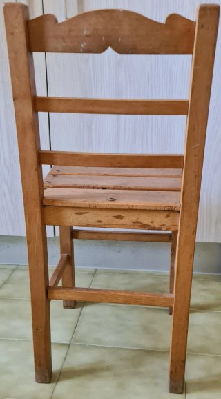 Pupitre+silla antiguo de madera maciza