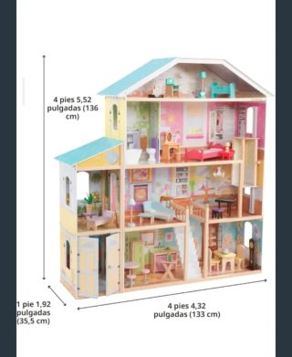 Casa de muñecas gigante de madera