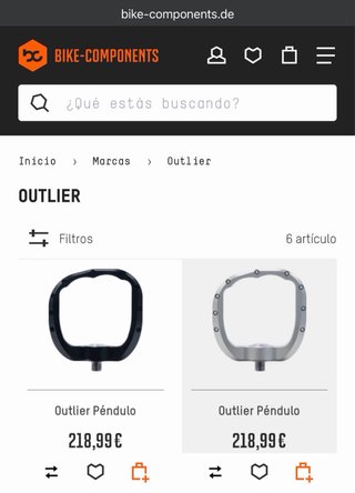 Pedales OULIER Plataforma Pendulo