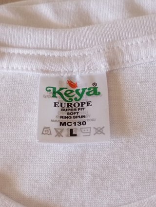 Camiseta de algodón talla L