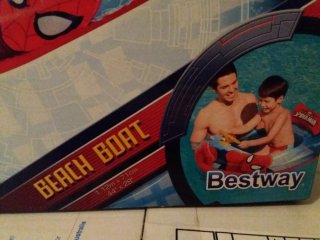 Barca hinchable Spiderman Bestway 3-6 años